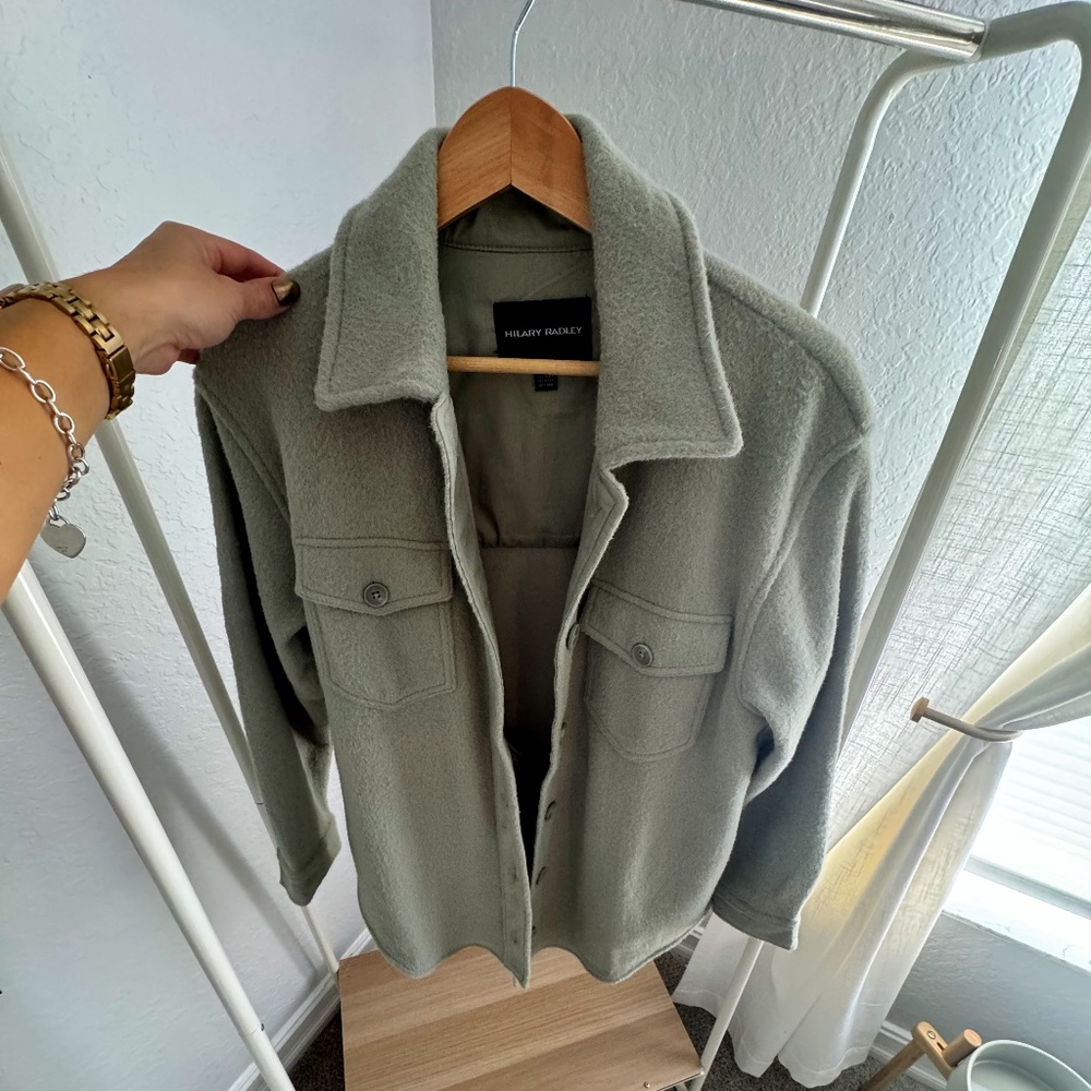 Hilary Radley Green Shacket